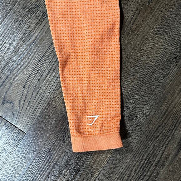 GYMSHARK Orange Vital Seamless 2.0 Leggings M - Picture 5 of 7